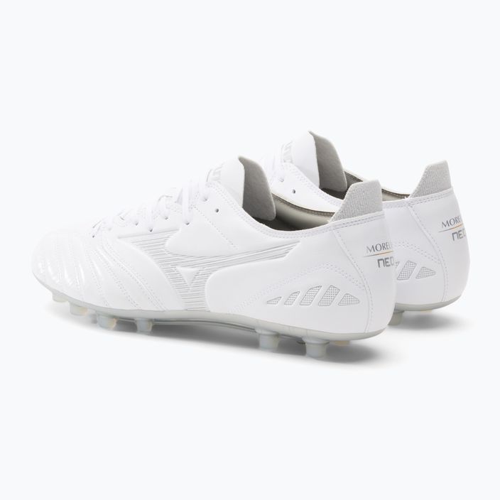 Mizuno Morelia Neo III Pro AG football boots white P1GA238404 3