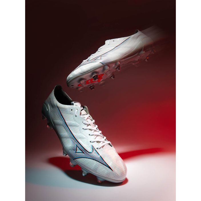 Men's football boots Mizuno Alpha JP Mix white/ignition red/ 801 c 18