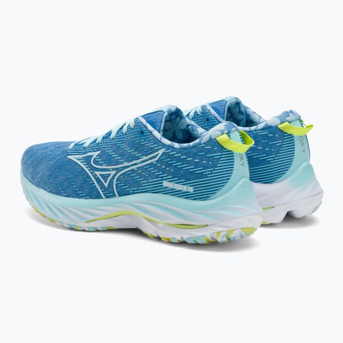 Women's running shoes Mizuno Wave Rider 26 Roxy atomiz/white/daiqgreen 3