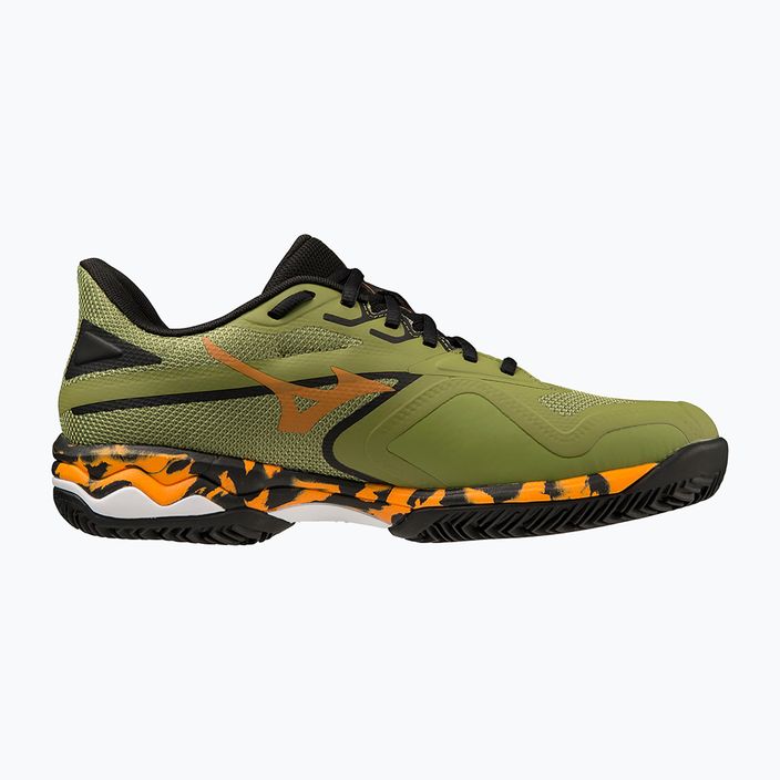 Men's padel shoes Mizuno Wave Exceed Light 2 Padel calliste green / vibrant orange / black 11