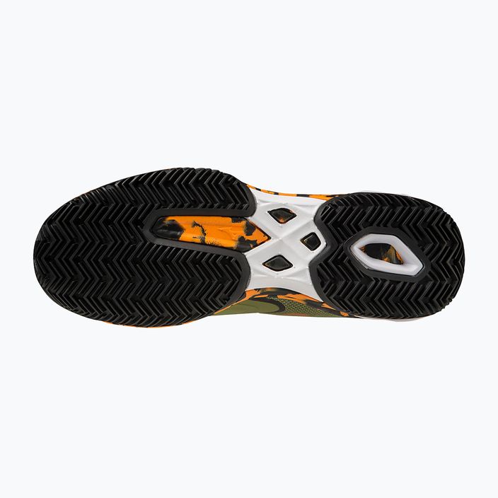Men's padel shoes Mizuno Wave Exceed Light 2 Padel calliste green / vibrant orange / black 15