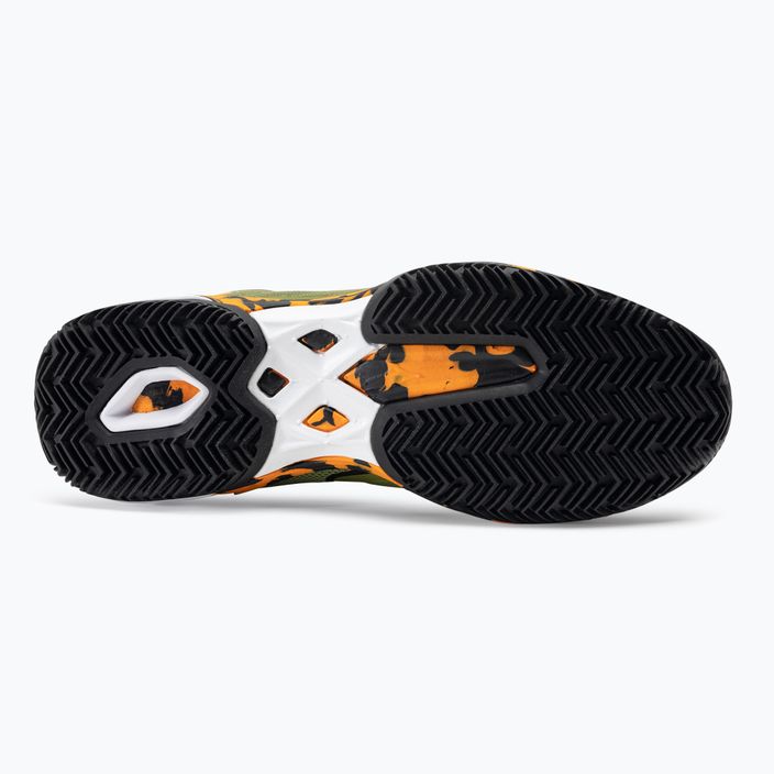 Men's padel shoes Mizuno Wave Exceed Light 2 Padel calliste green / vibrant orange / black 5