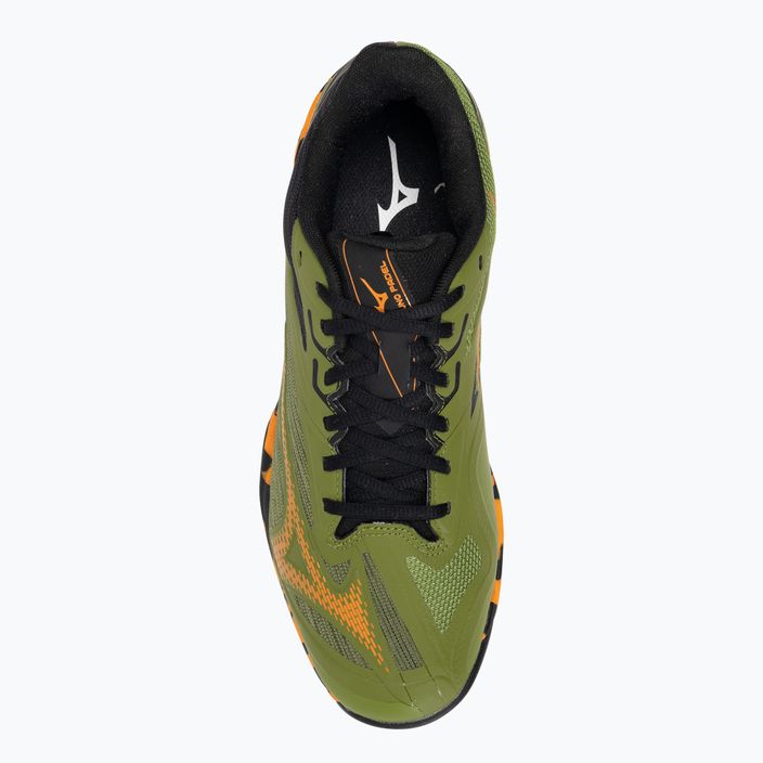 Men's padel shoes Mizuno Wave Exceed Light 2 Padel calliste green / vibrant orange / black 6