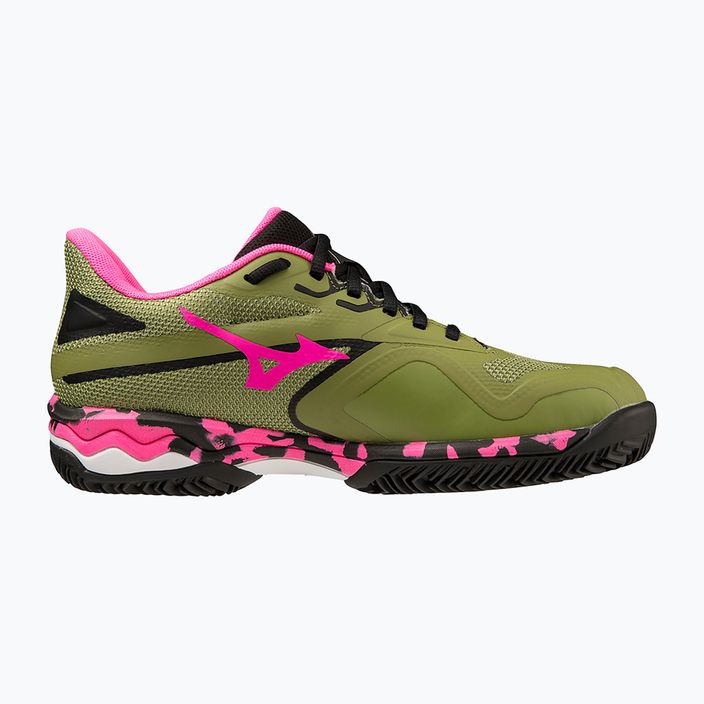 Women's padel shoes Mizuno Wave Exceed Light 2 Padel calliste green / pink glo / black 7