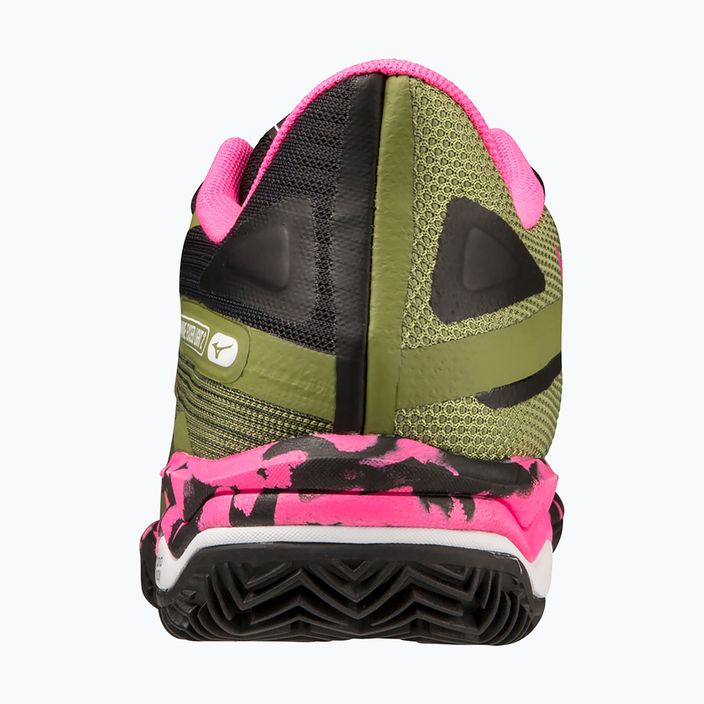 Women's padel shoes Mizuno Wave Exceed Light 2 Padel calliste green / pink glo / black 10