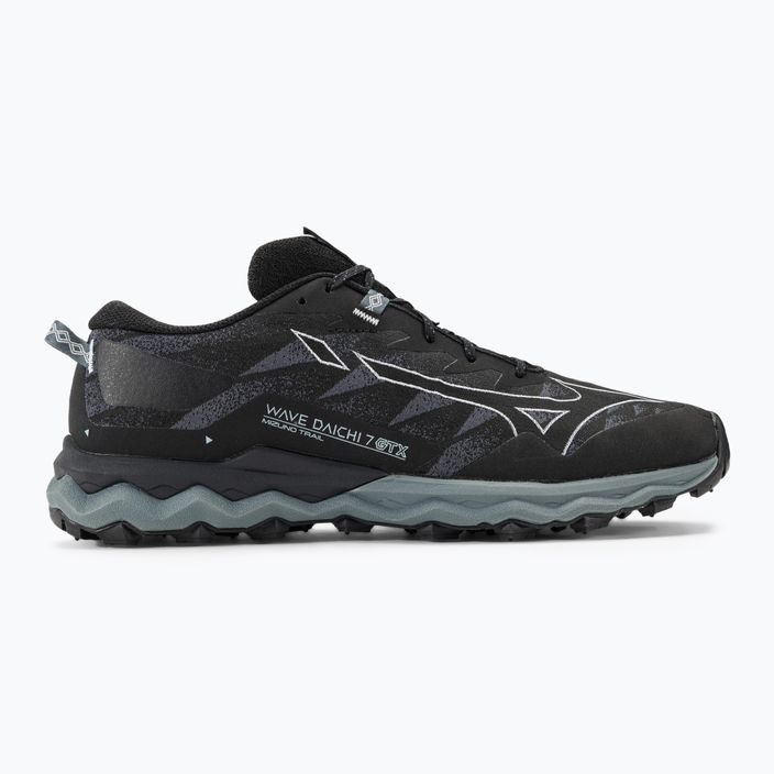 Men's running shoes Mizuno Wave Daichi 7 GTX black/ombre blue/stormy weather 2