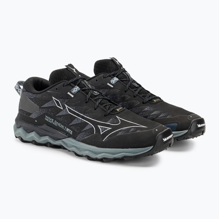 Men's running shoes Mizuno Wave Daichi 7 GTX black/ombre blue/stormy weather 5