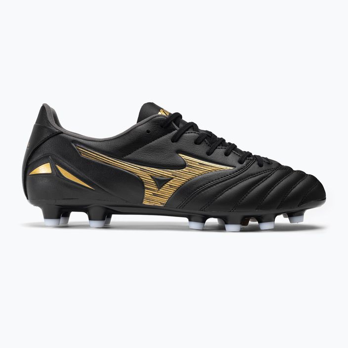 Men's Mizuno Morelia Neo IV Pro AG football boots black/gold/black 2