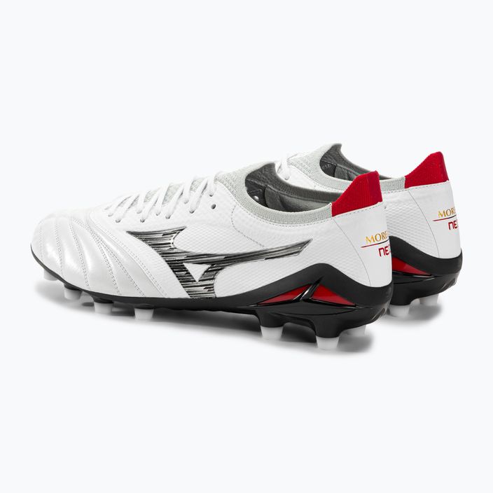 Mizuno Morelia Neo IV Beta JP MD men's football boots white/black/chinese red 4