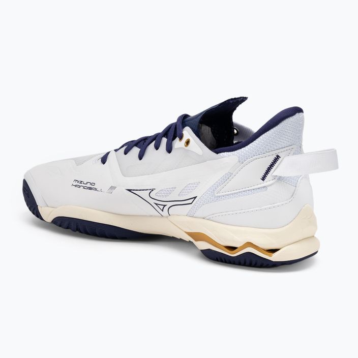 Men's handball shoes Mizuno Wave Mirage 5 white/bribbon/mp gold 3