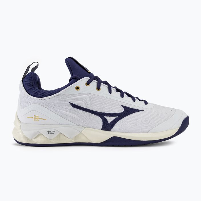 Men's volleyball shoes Mizuno Wave Luminous 2 white/blue ribbon/mpgold 2