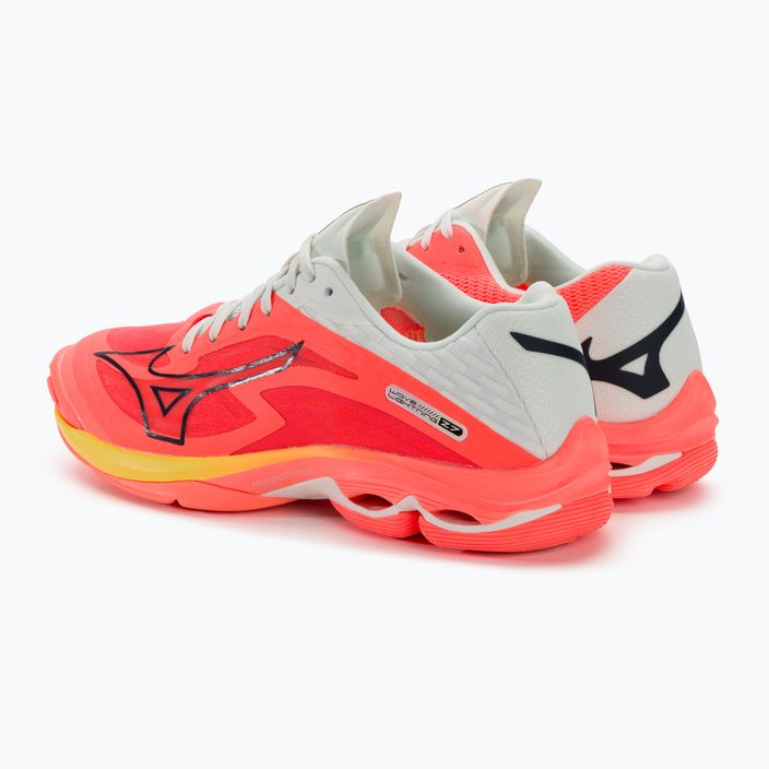 Men's volleyball shoes Mizuno Wave Lightning Z7 neon flame / black / bolt2 neon 4