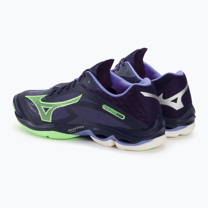 Men's volleyball shoes Mizuno Wave Lightning Z7 evening blue / tech green / lolite 4