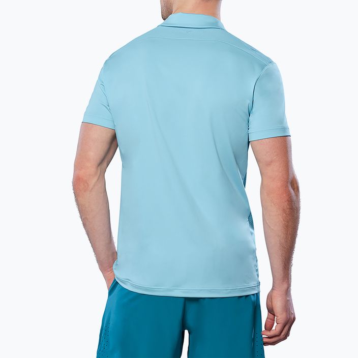 Men's tennis polo shirt Mizuno Charge Shadow Polo blue glow 2