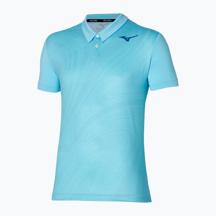 Men's tennis polo shirt Mizuno Charge Shadow Polo blue glow 3