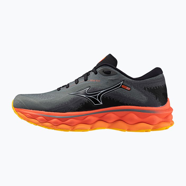 Men's running shoes Mizuno Wave Sky 7 turbulence/nickel/hot coral 4