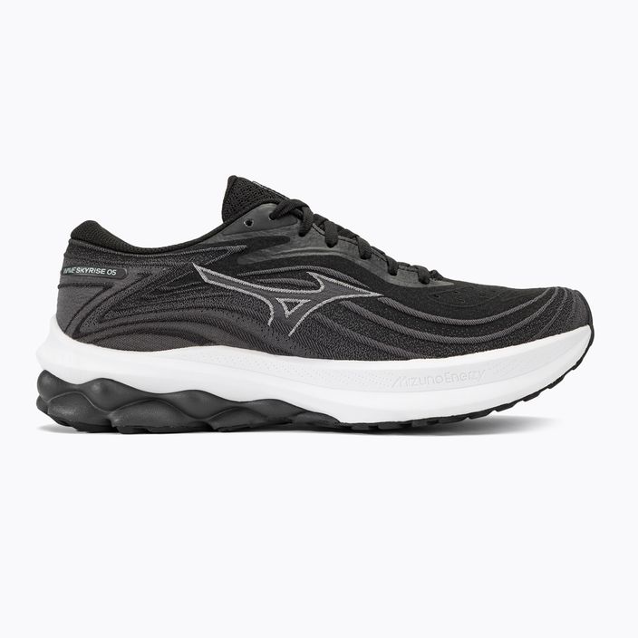 Men's running shoes Mizuno Wave Skyrise 5 black/white/cayenne 2