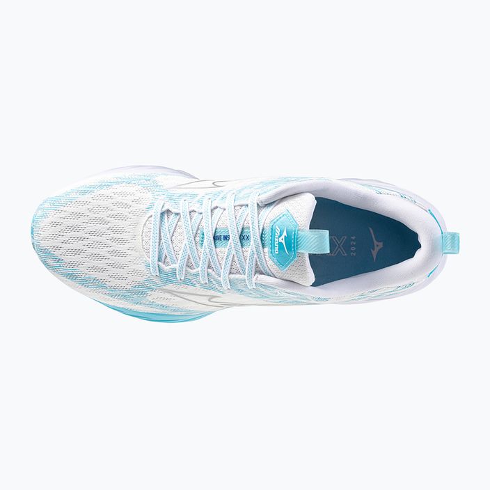 Mizuno Wave Inspire 20 SP white/silver/blue glow running shoe 12