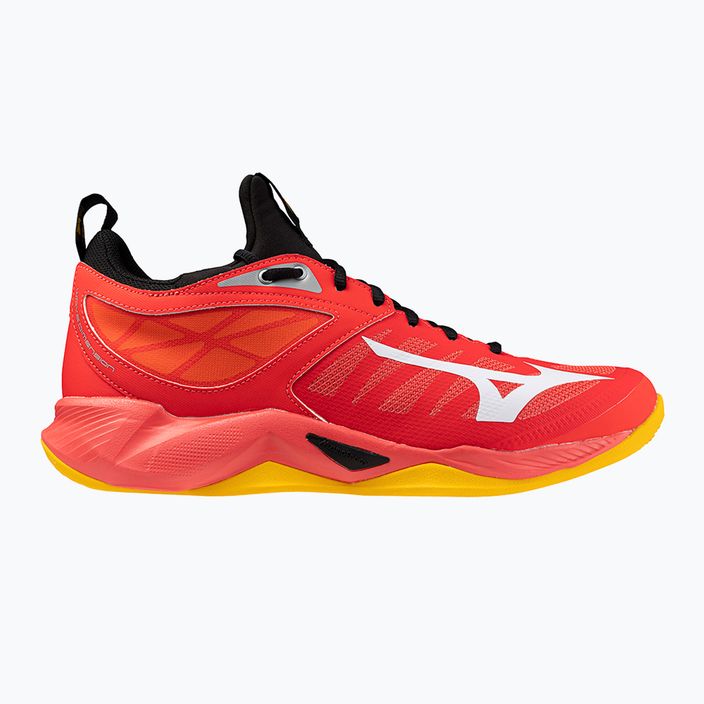 Men's volleyball shoes Mizuno Wave Dimension radiant red/white/carrot curl 8