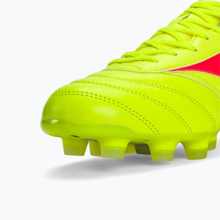 Mizuno Morelia II Pro MD safety yellow/fiery coral 2/galaxy silver men's football boots 8