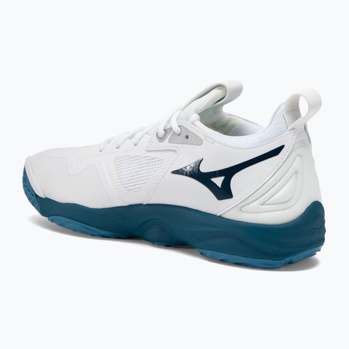 Men's volleyball shoes Mizuno Wave Momentum 3 white/sailor blue/silver 3