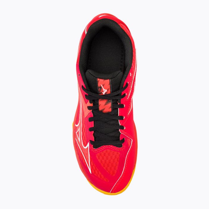 Men's volleyball shoes Mizuno Thunder Blade Z radiant red/white/carrot curl 5