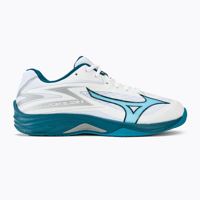 Men's volleyball shoes Mizuno Thunder Blade Z white/sailor blue/silver 2