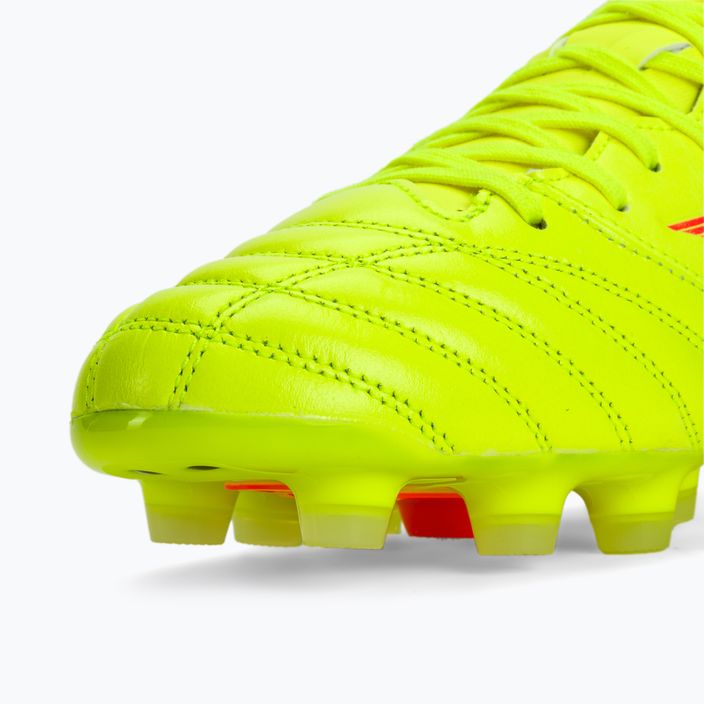 Mizuno Morelia Neo IV Pro MD safety yellow/fiery coral 2/galaxy silver men's football boots 9