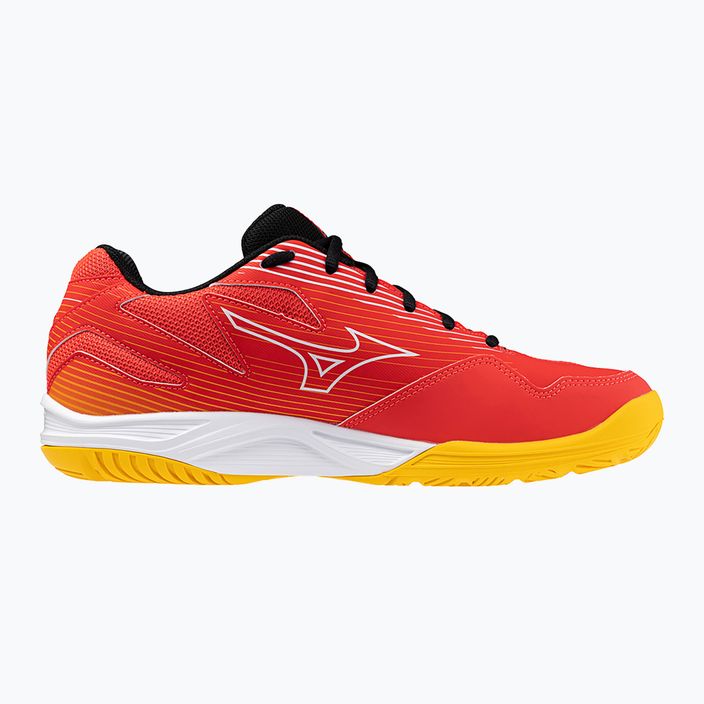 Men's volleyball shoes Mizuno Cyclone Speed 4 radiant red/white/carrot curl 2