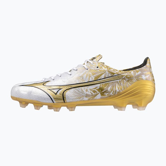 Mizuno men's football boots Αlpha Elite MD white/ge gold/black 3