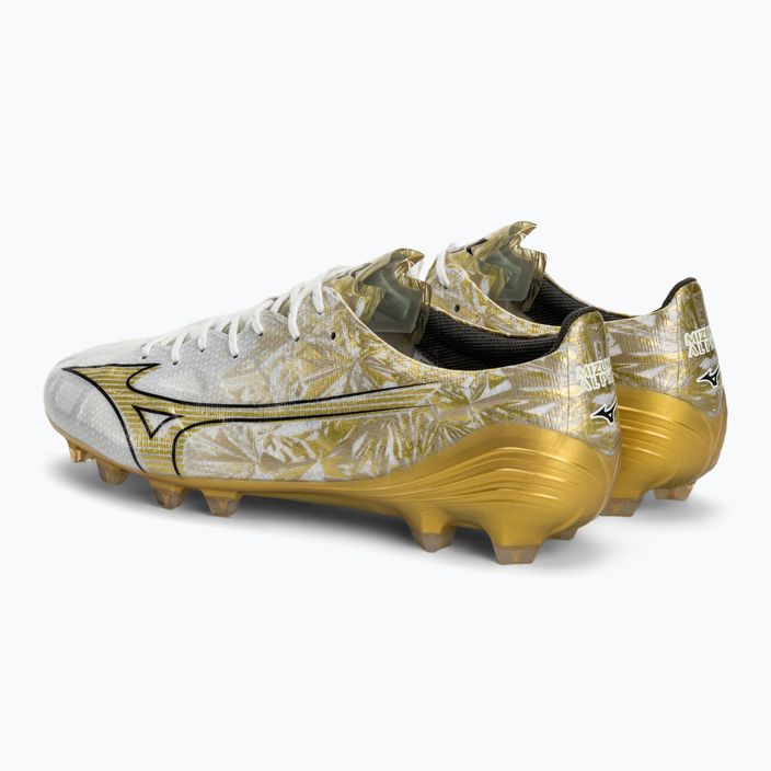 Mizuno men's football boots Αlpha Elite MD white/ge gold/black 4