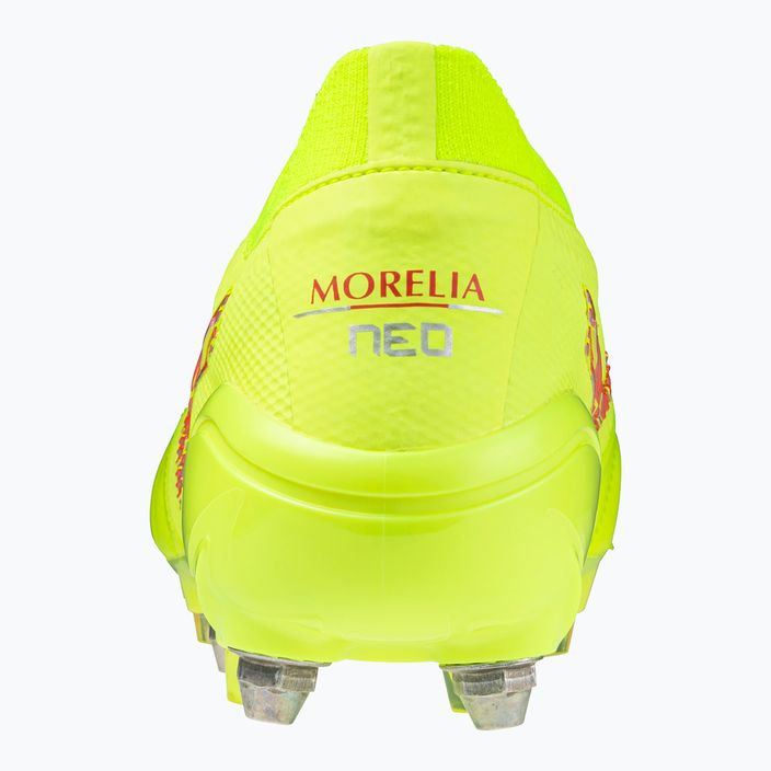 Mizuno Morelia Neo IV Β Japan Mix safety yellow/flery coral 2/safety yellow men's football boots 3