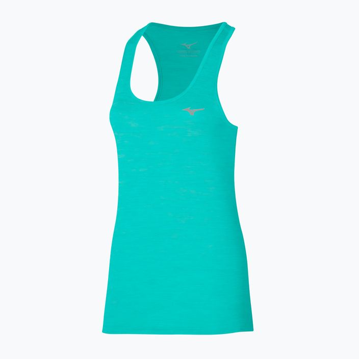 Women's running tank top Mizuno Impulse Core Tank blue turquoise