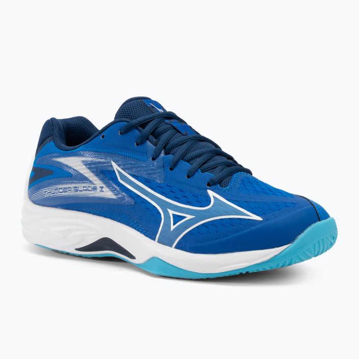 Men's volleyball shoes Mizuno Thunder Blade Z mugen blue/white/estate blue