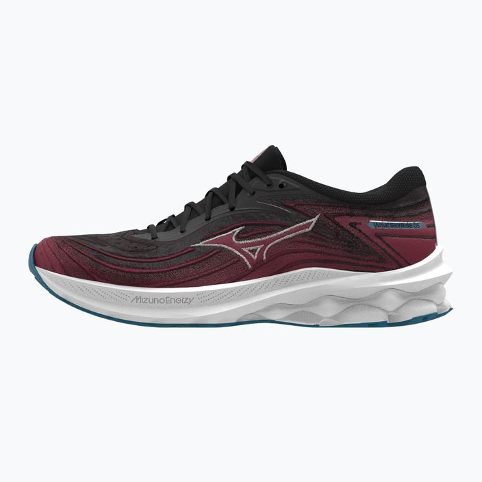 Men's running shoes Mizuno Wave Skyrise 5 black/white sand/rumba red 8