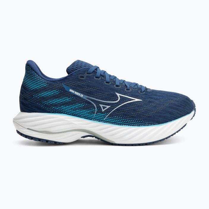 Men's running shoes Mizuno Wave Rider 28 estate blue/white/river blue 2