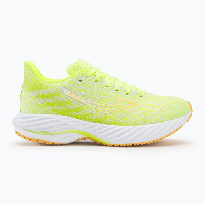 Women's running shoes Mizuno Wave Rider 28 mizuno neo lime/flax/mizuno snow white 2