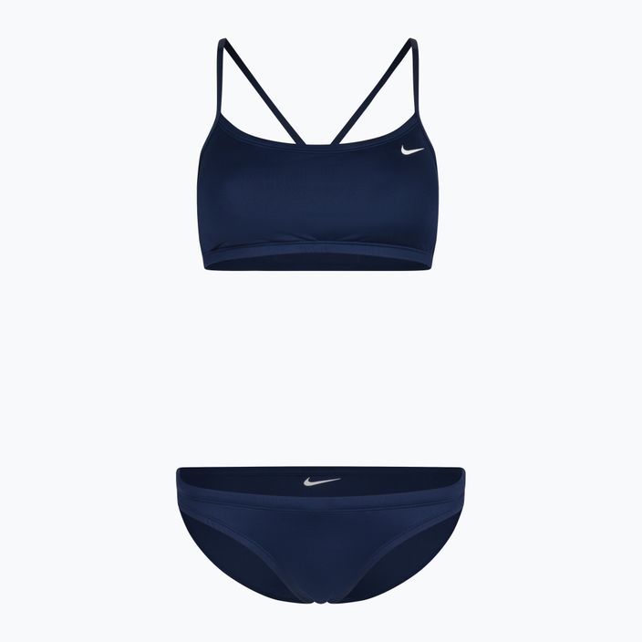 Women's two-piece swimsuit Nike Essential Sports Bikini navy blue NESSA211-440