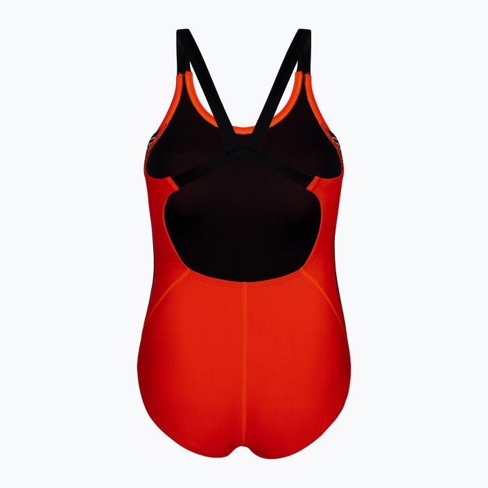 Children's one-piece swimsuit Nike Logo Tape red NESSB758 2