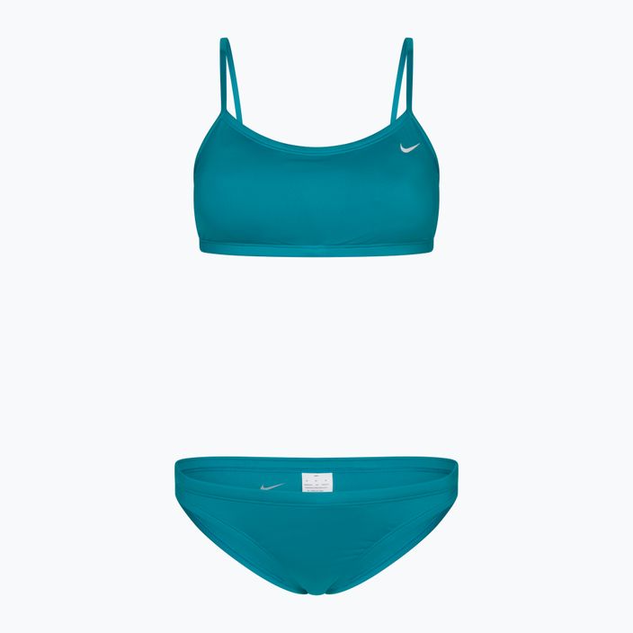 Women's two-piece swimsuit Nike Essential Sports Bikini light blue NESSA211-345
