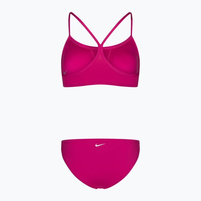 Women's two-piece swimsuit Nike Essential Sports Bikini pink NESSA211 2