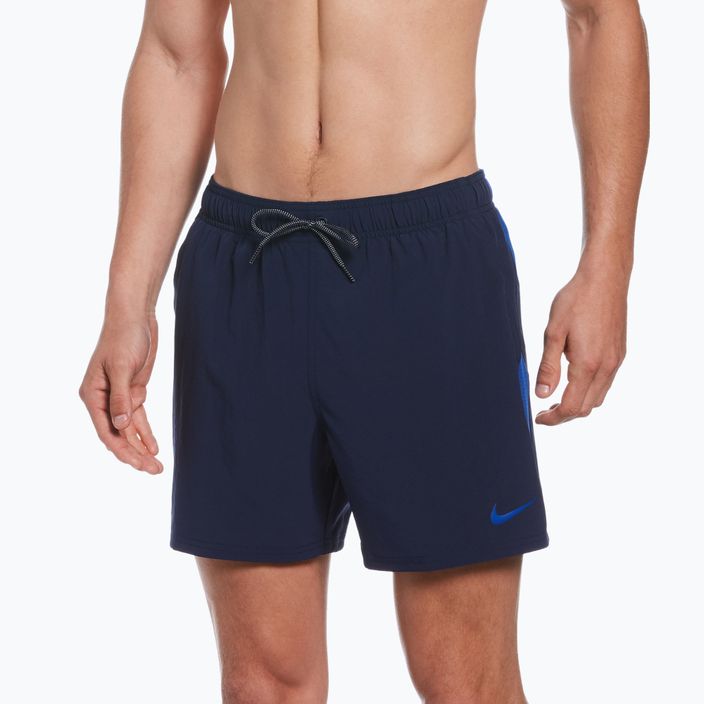 Men's Nike Contend 5" Volley swim shorts navy blue NESSB500-440 5