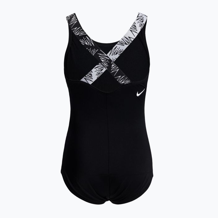 Nike Crossback children's one-piece swimsuit black NESSC727-001 2