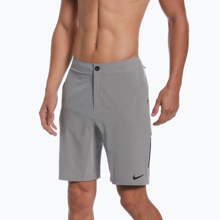 Men's Nike Flow 9" Hybrid swim shorts grey NESSC515-065 5