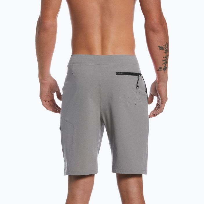Men's Nike Flow 9" Hybrid swim shorts grey NESSC515-065 6