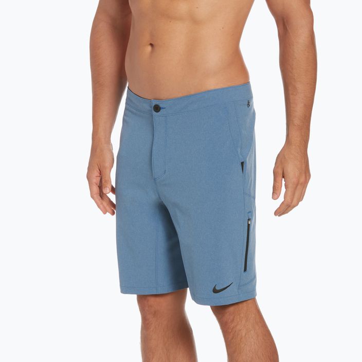 Men's Nike Flow 9" Hybrid swim shorts blue NESSC515-444 6