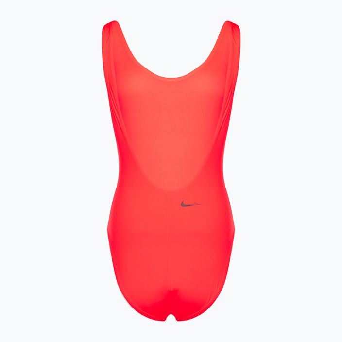 Women's Nike Multi Logo bright crimson one-piece swimsuit 2