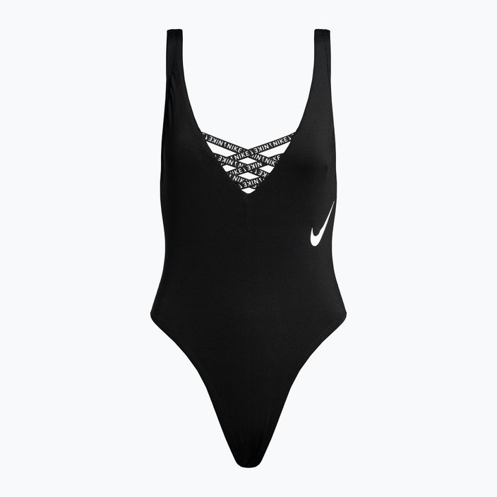 Nike Sneakerkini U-Back women's one-piece swimsuit black NESSC254-001