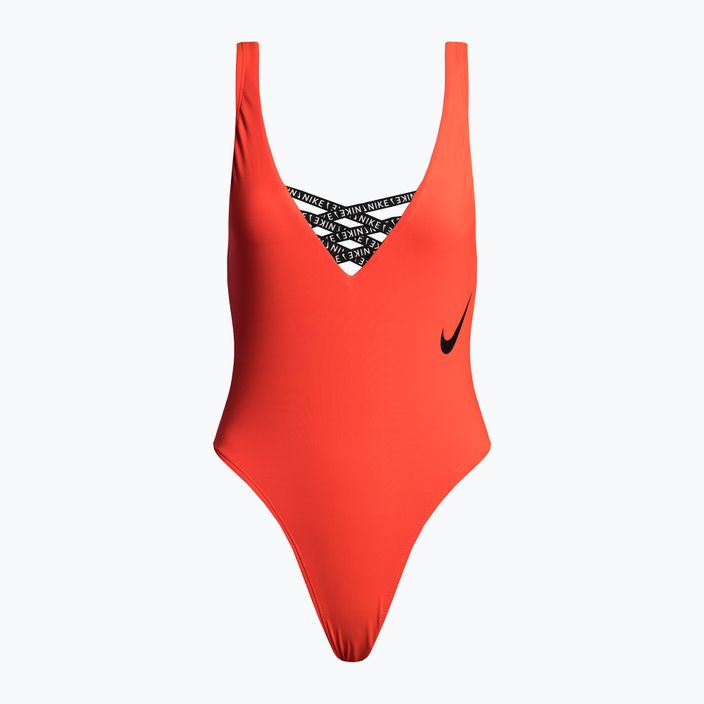 Nike Sneakerkini U-Back women's one-piece swimsuit orange NESSC254-631