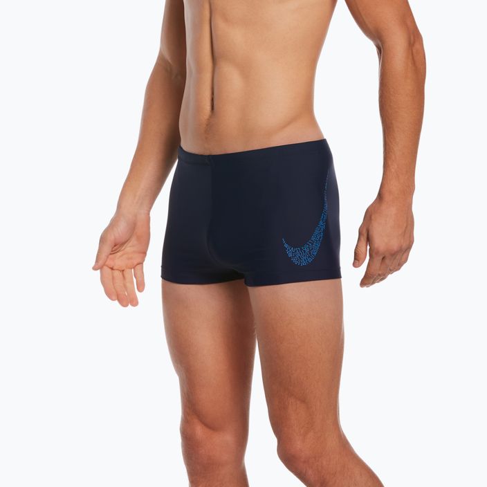 Men's Nike Jdi Swoosh Square Leg swim boxers navy blue NESSC581-440 5